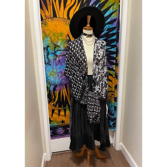 🌈 Lovely artistic shape kimono cardigan - Picture 11 of 11